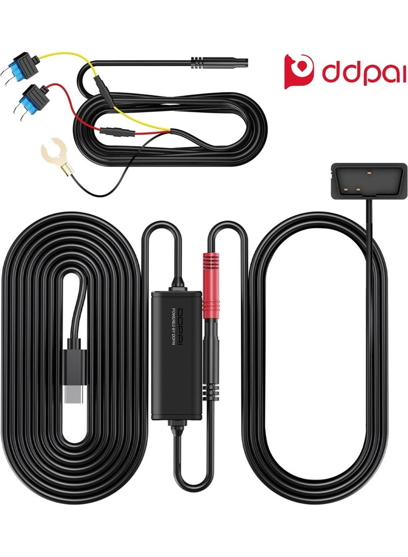 ddpai 2-in-1 Acc + OBD Hardwire Kit for Dash Cam, 10Ft Dash Camera Hardwire Kit, Compatible with Z50 Pro/Z60/Z60 Pro/Z90 Pro/Z90 Master/N5 Pro/N5 Dual Models, Enabling 24H Parking Monitor, 12V/2A to 5V/3A - Image 1